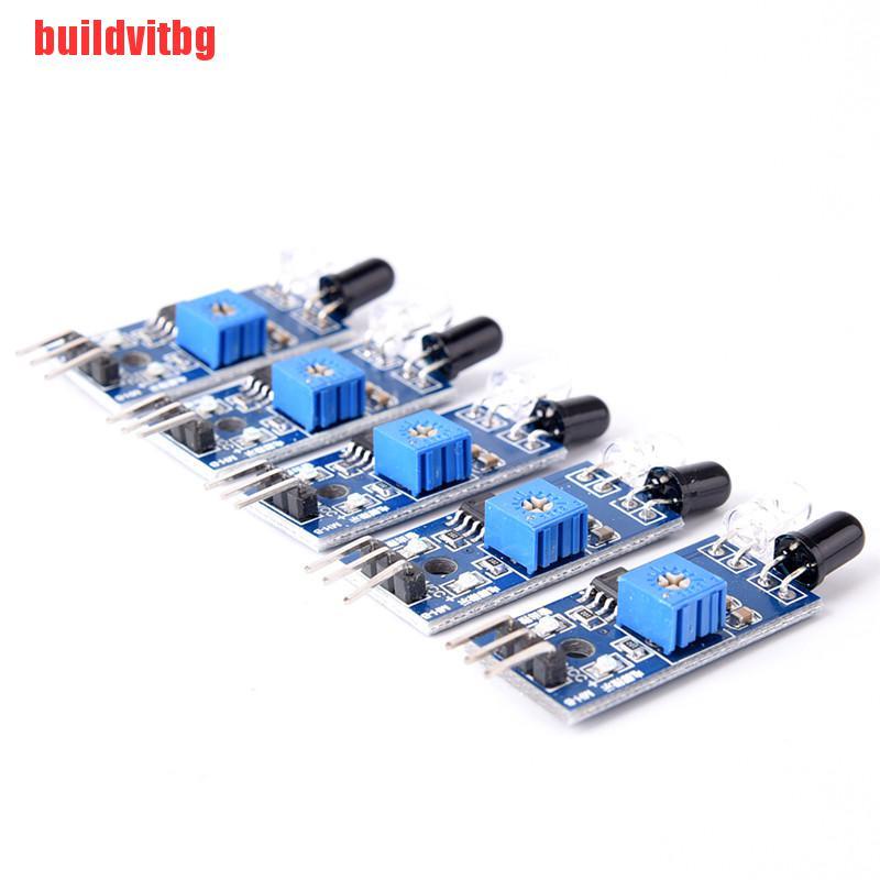 Set 5 Mô Đun Cảm Biến Hồng Ngoại Ir Obstacle Avoidance Cho Arduino Smart Car Robot Gvq