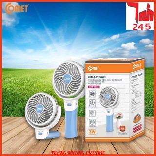 ⚡NOW SHIP⚡ Quạt sạc cầm tay Comet CRF0904 Cao cấp chính hãng 100%
