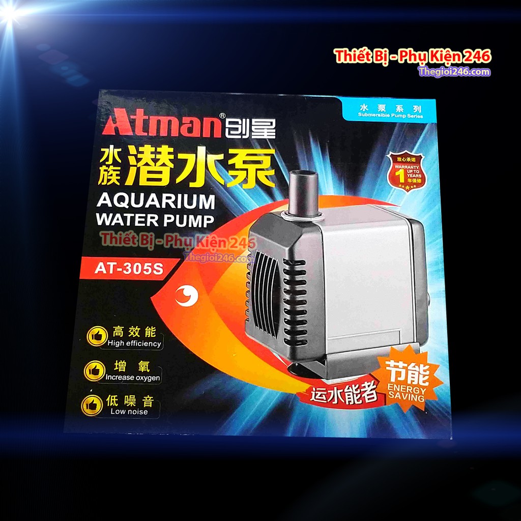 Atman AT-305S Máy bơm nước bể cá atman 305 hồ cá cảnh Atman 305s