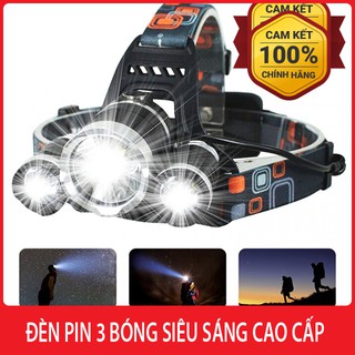 Đèn pin đội đầu 3 bóng T6 siêu sáng