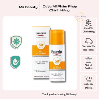 Kem Chống Nắng Kiềm Dầu Eucerin Oil Control SPF50+ Kiểm Soát Nhờn Hàng Nội Địa Pháp Chuẩn Chính Hãng