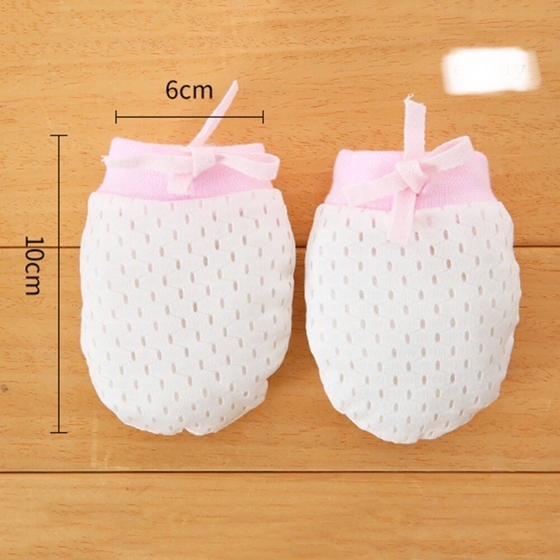 Bao tay lưới đủ màu cho bé 0-6m