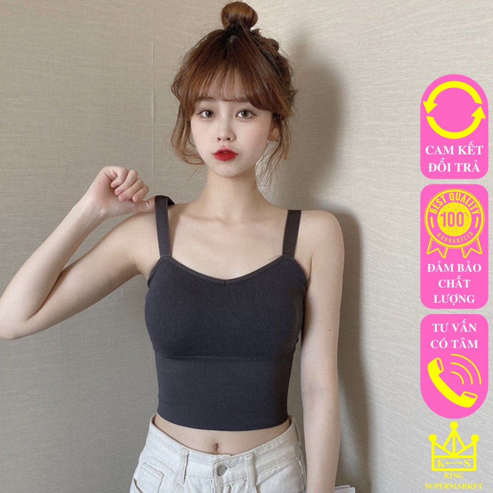 Áo Bra 2 Dây Bản To ABR949, Áo 2 Dây Có Sẵn Đẹm Ngực