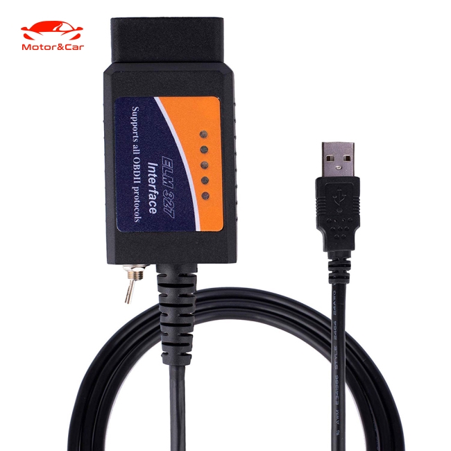 Thiết bị OBD2 USB ELM327 chẩn đoán tình trạng xe ô tô Forscan Focus Mazda Ford với công tắc HS-CAN/MS-CAN