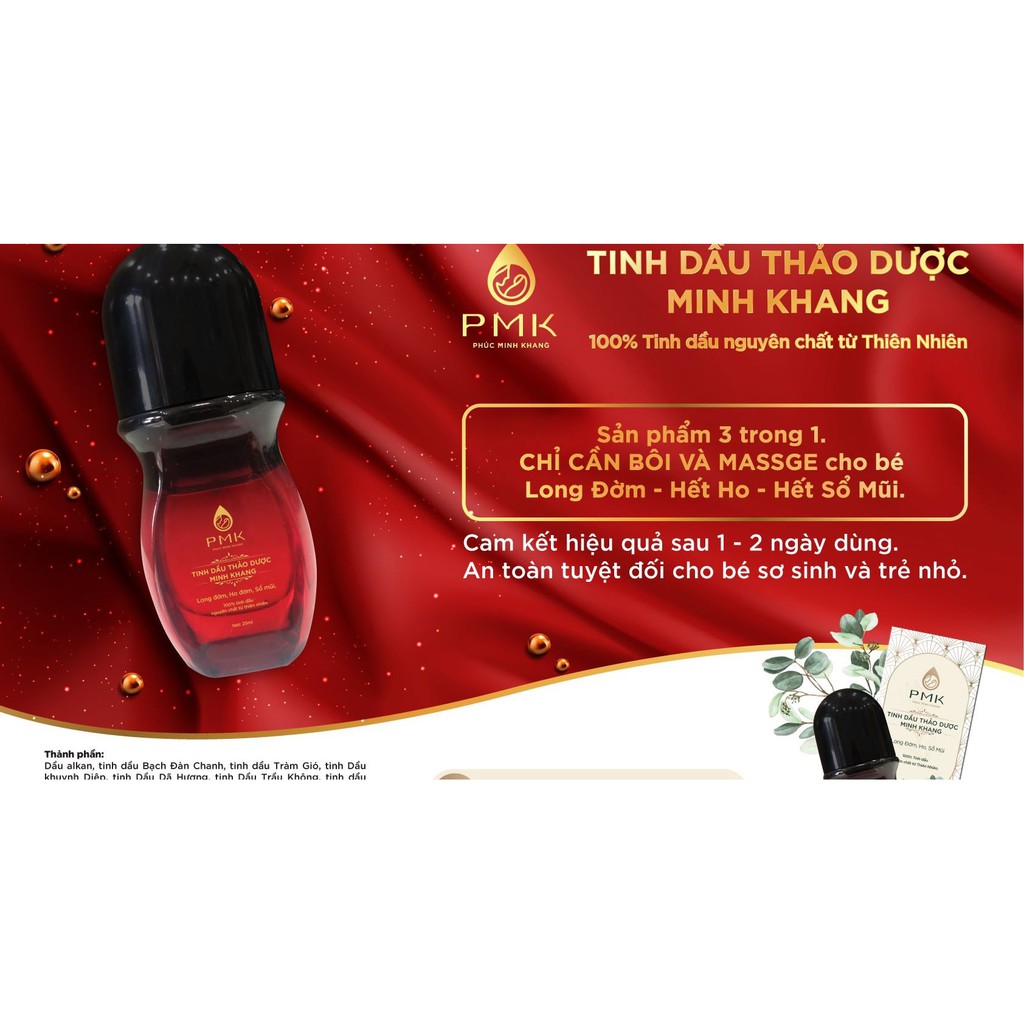 Tinh dầu long đờm Phúc Minh Khang