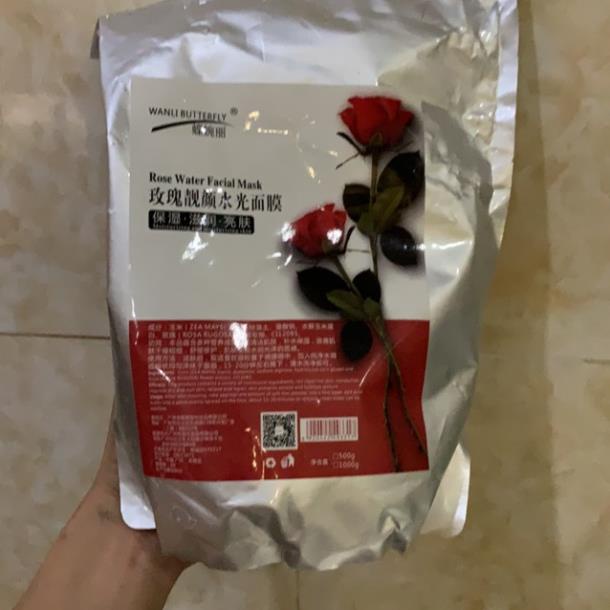 Bột đắp mặt nạ Hoa Hồng Đỏ Collagen gói 1kg ( loai 2 bong )