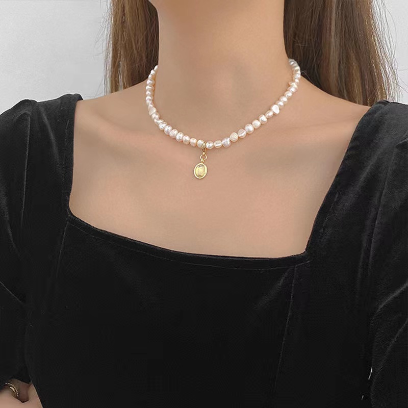 Vòng cổ Mặt Hình Giọt Nước Oval Không Phai Màu Ánh Sáng Cao Cấp Thời Trang Cho Nữ