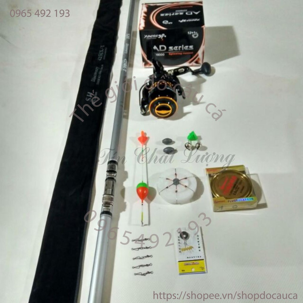 [Nhập mã MASO100K - giảm 10% - đơn trên 400K] Bộ cần câu lục SH Discovery BX-T Máy AD9000 tặng phụ kiện ( rẻ vô địch )