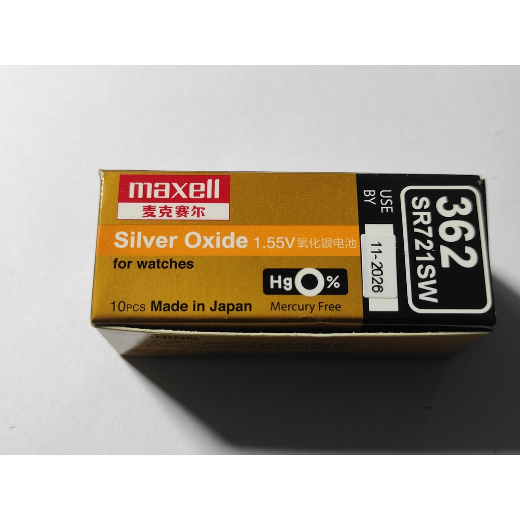 1 Viên Pin Đồng Hồ Maxell Nhật Bản SR721SW / 362 Loại Tốt