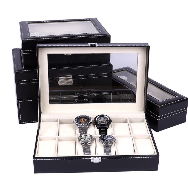 GIÁ SỈ Hộp đựng đồng hồ 10 ngăn tiện lợi, các thanh ngăn dễ dàng lấy ra để vệ sinh,lau chùi hộp 8748