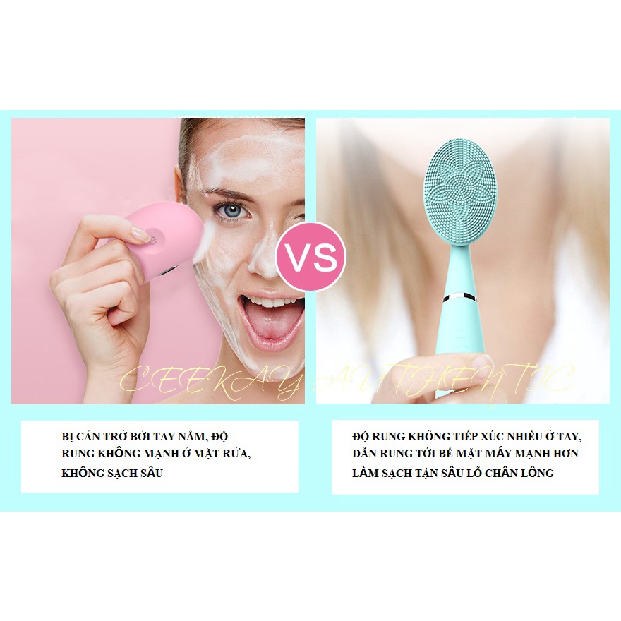 Máy rửa mặt chính hãng mini có thể massage mặt - kiểu máy chăm sóc da mặt cao cấp