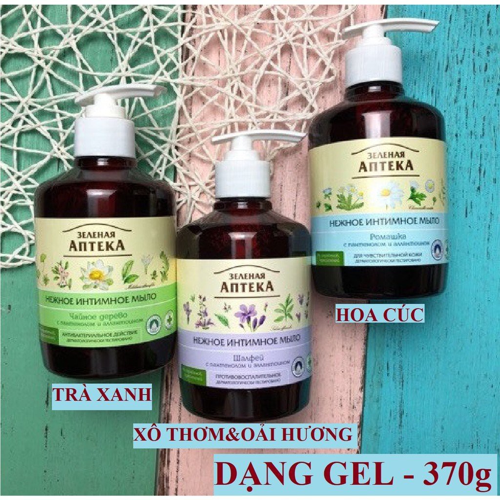 Dung dịch vệ sinh Anteka Nga, dạng gel, 370ml