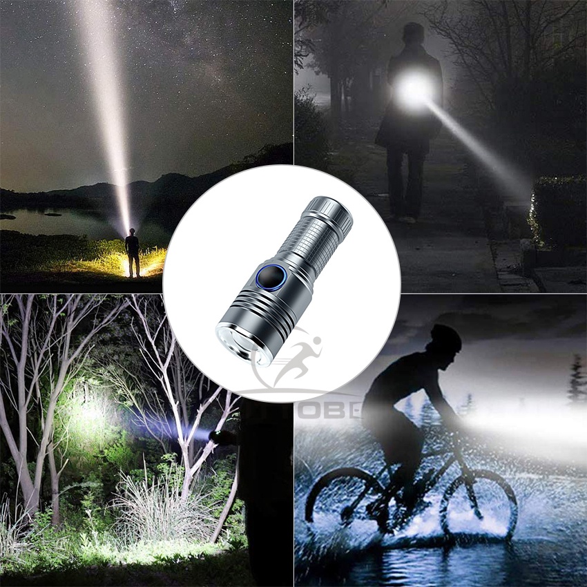 Đèn Pin LED Mini Bỏ Túi Chống Thấm Nước 1000m Siêu Sáng Tiện Dụng Mang Theo Du Lịch / Leo Núi