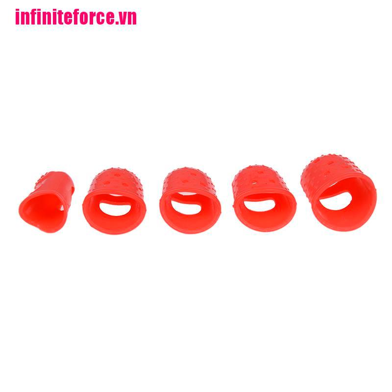 (Hàng Mới Về) Bộ 5 Miếng Bọc Ngón Tay Bằng Silicone Dạng Lật Bảo Vệ Khi Chơi Game