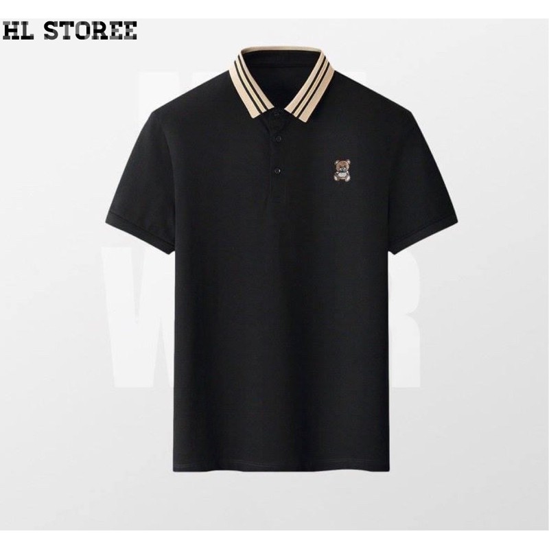 Áo thun Polo nam cổ bẻ thêu Gấu vải cá sấu Cotton xuất xịn, chuẩn form,sang trọng-lịch lãm | BigBuy360 - bigbuy360.vn