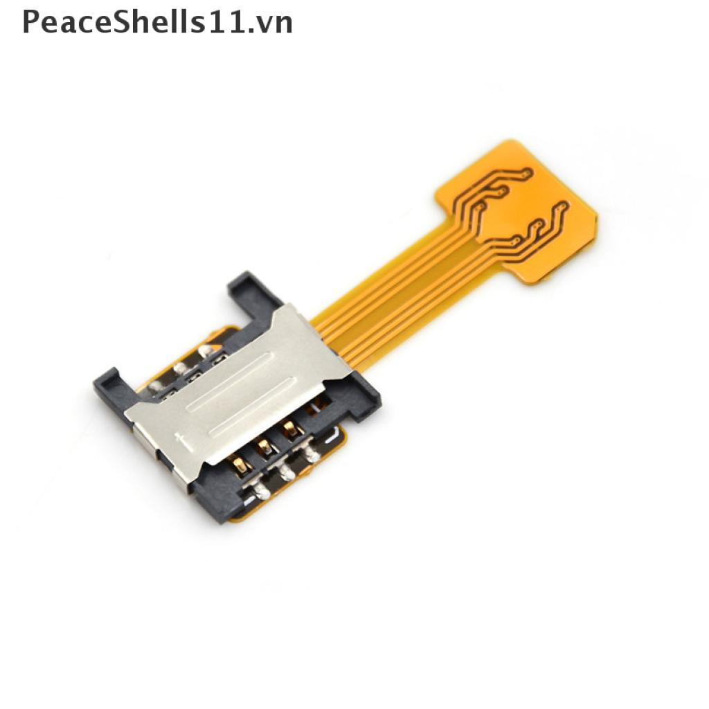 Bộ Chuyển Đổi Thẻ SIM Nano Micro Kép Mở Rộng SD Slot Android PeaceShells11