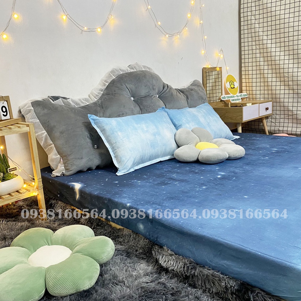 TRỌN BỘ COTTON POLY 5 MÓN CHĂN PHAO DÀY DẶN HÀNG VN TRỜI ĐÊM - ĐỦ KÍCH THƯỚC