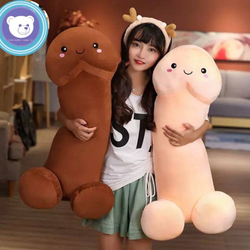 Gấu bông - gối ôm hình Ciu 3 màu nâu ,nâu vàng , kem - Gấu Bông Hana