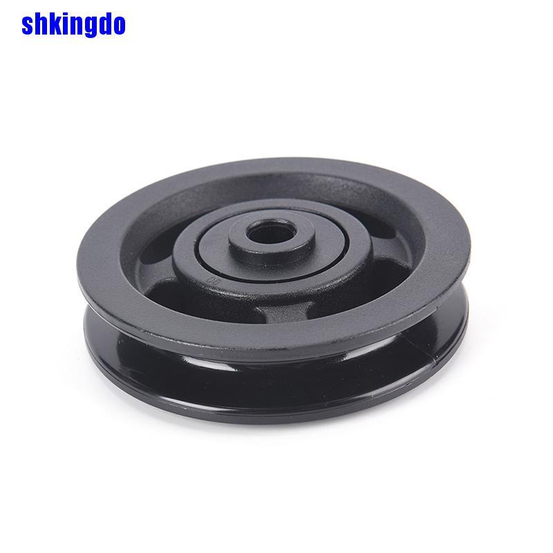 Bánh xe ròng rọc chống mài mòn màu đen tiện dụng khi tập gym 90mm