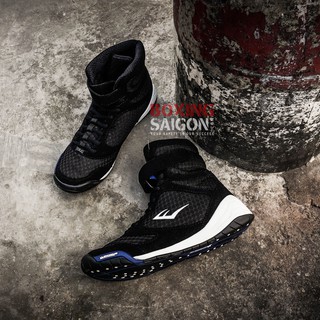 Giày boxing Everlast Michelin Elite High Top - Đen