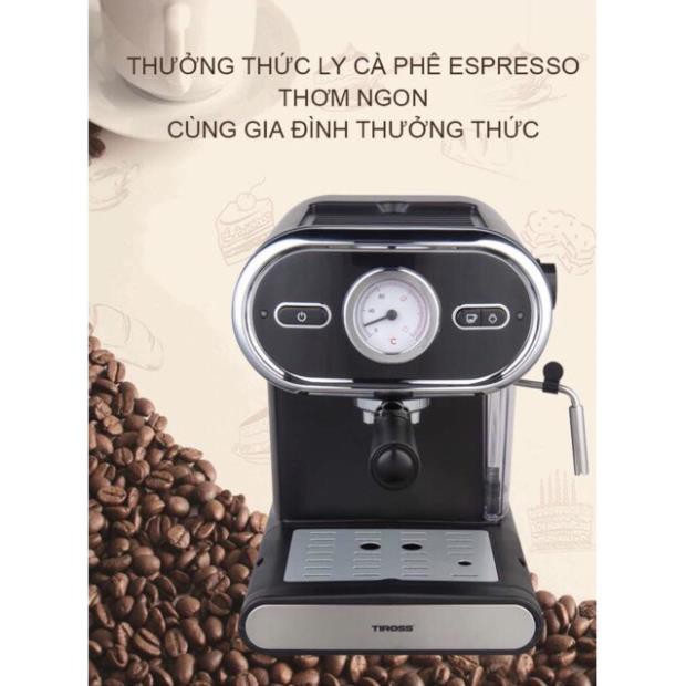 [Chính hãng] Máy pha cà phê Tiross TS621 | TS6211 Espressno (15bar), Máy xay cà phê, cafe TS530 ( Bảo hành 12 tháng )