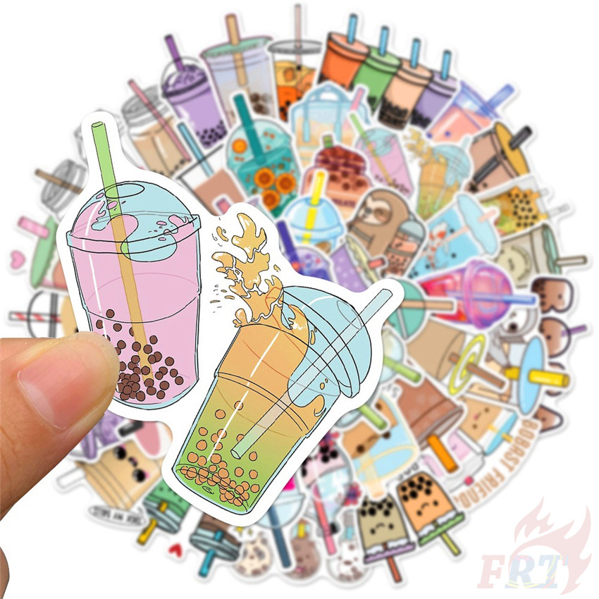 ❉ I Love Drinking Series 03 Pearl Milk Tea Stickers ❉ 50Pcs/Set DIY Fashion Luggage Laptop Skateboard Doodle Decals Stickers