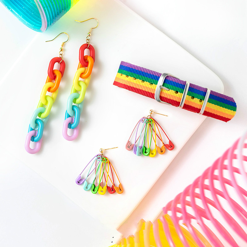 Khuyên Tai Hình Cầu Vồng Xinh Xắn Cho Nữ