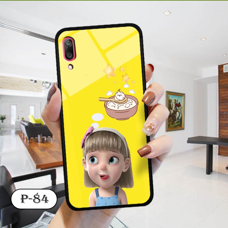 Ốp lưng kính 3D Huawei Y7 Pro 2019-cute