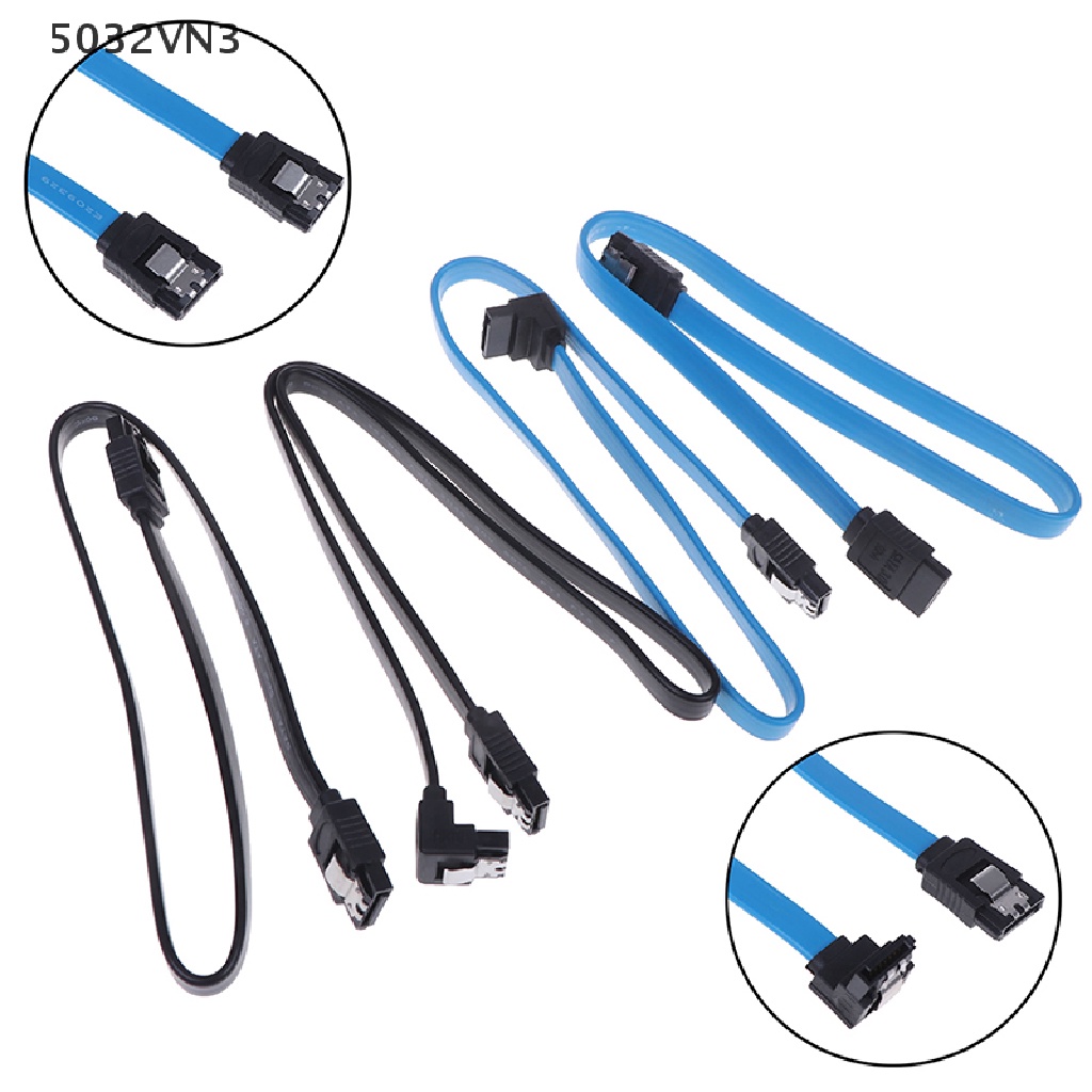 【VN】 Computer cables SATA 3.0 III SATA3 6Gb/S SSD hard drive data right angle cable  【5032VN3】