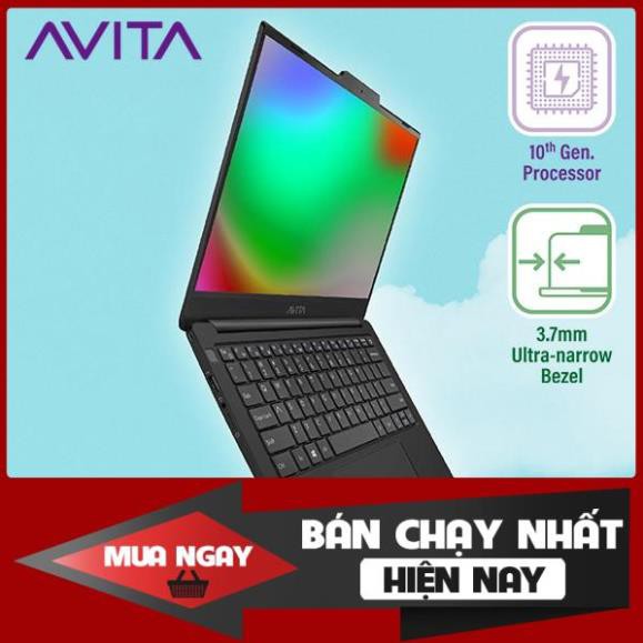 Laptop AVITA LIBER V 14 màu đen mờ - Intel Core i5-10210U / RAM 8GB / Bảo hành 18 tháng - Tặng balo - Hàng chính hãng