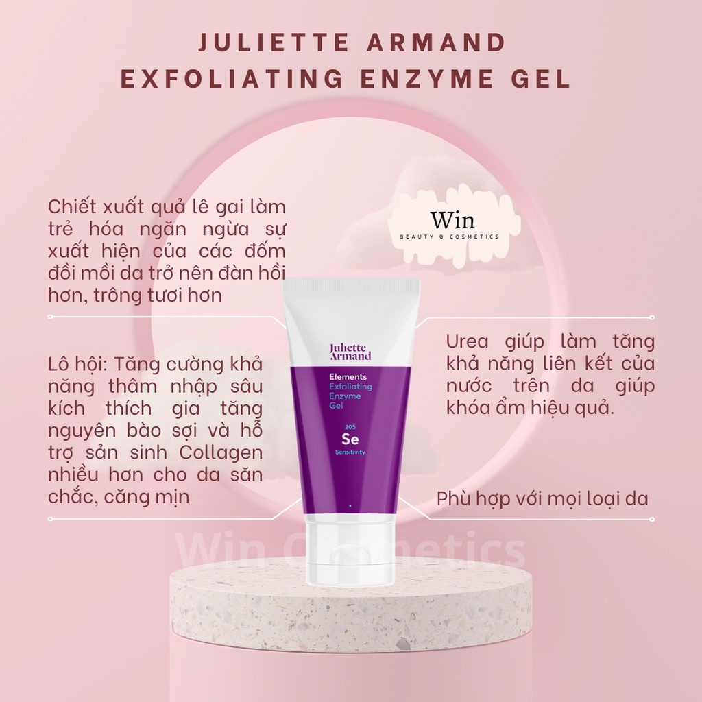 [Hàng nhập khẩu] Juliette Armand Exfoliating Enzyme Gel tẩy da chết tươi sáng