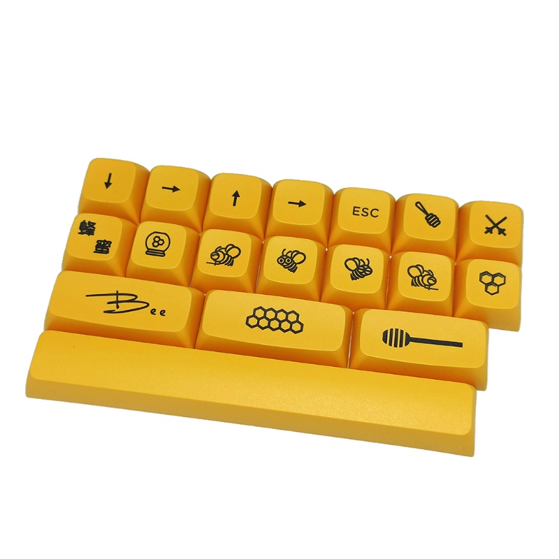Nắp đậy phím máy tính Bonjour 18Keys XDA PBT cho GK61 SK61 TKL87 108