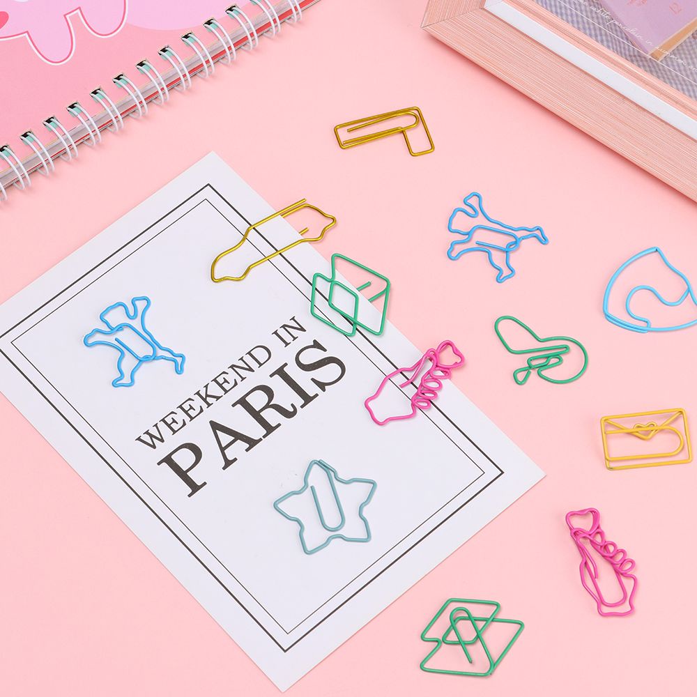 Daphne Set 30 Kẹp Giấy Hình Động Vật Nhiều Màu Dễ Thương Đa Ứng Dụng