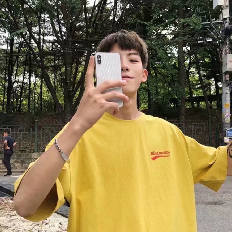 Áo Thun Tay Ngắn Dáng Rộng In Chữ Phong Cách Hip Hop Đường Phố Hàn Quốc Thời Trang Mùa Hè Cho Nam Và Nữ