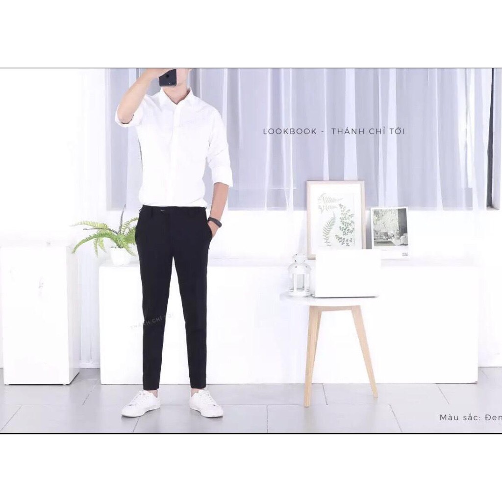 Quần âu nam Hado chất vải tuyết mưa ,Quần Tây Nam co giãn 4 chiều dáng ôm body chống nhăn | BigBuy360 - bigbuy360.vn