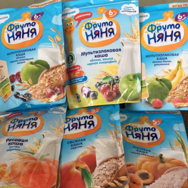 Combo bột fruto Nga đủ vị
