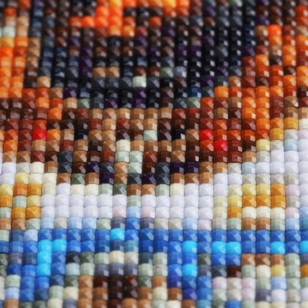 Bộ Tranh Đính Đá 5D Tự Làm Hình Voi Và Em Bé 100%