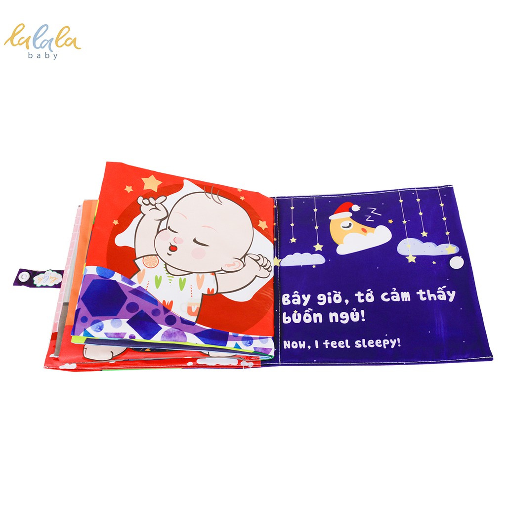 Bộ 2 sách vải Lalala Baby Giáo dục cảm xúc, Bé cảm thấy thế nào và Cái ôm diệu kỳ phát triển toàn diện