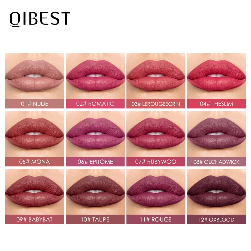 Son môi Qibest kháng nước lâu trôi cao cấp L19049 35g | BigBuy360 - bigbuy360.vn