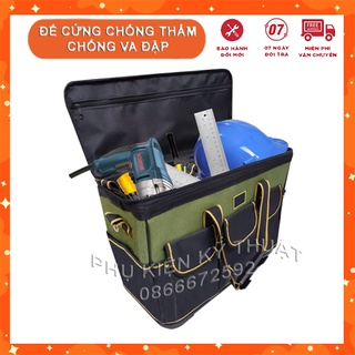 Túi đựng đồ nghề dụng cụ nắp vuông đế cứng chống thấm nước
