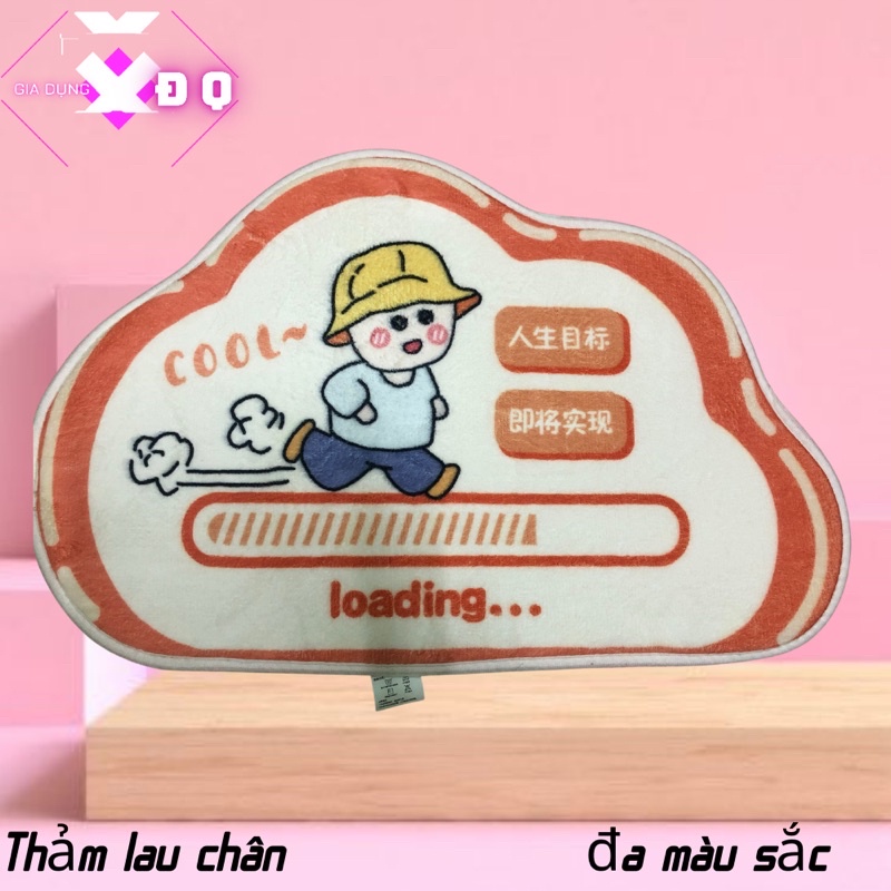 thảm lau chân,để nhà tắm, thấm nước .thảm chùi chân cute.