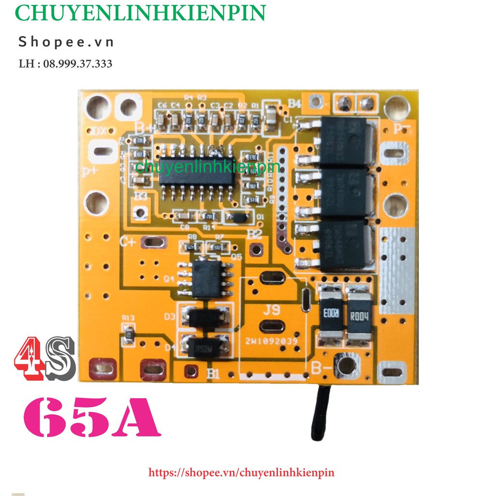 Mạch Makita 4S 65A vàng ( ko chân ) BL64_37