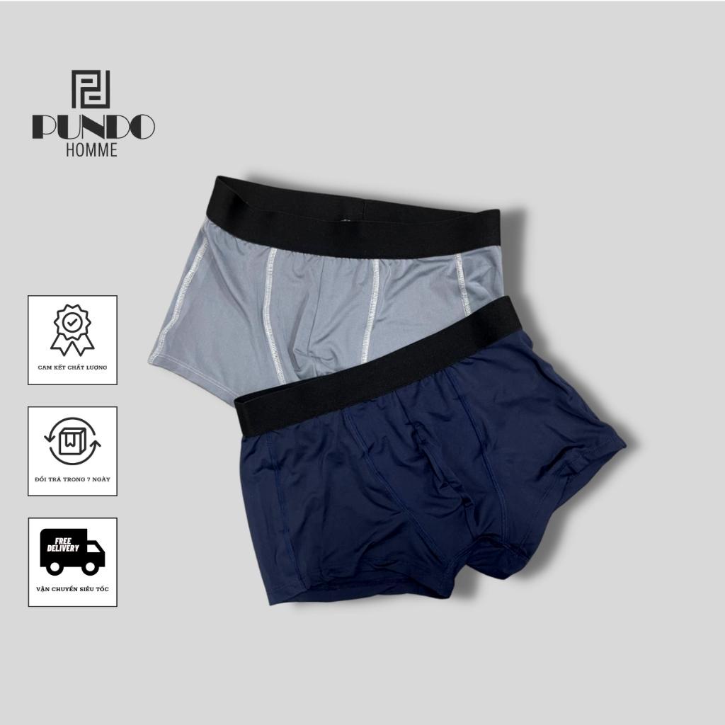 Quần boxer nam PUNDOHOMME chất thun lạnh cao cấp co giãn 4 chiều thoải mái thấm hút tốt QLPD02