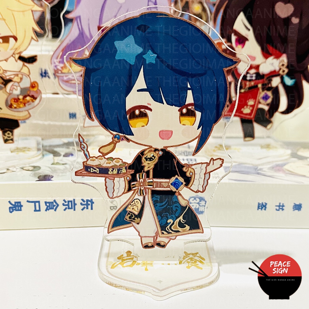 ( MINI - M2 ) Mô hình Standee GENSHIN IMPACT Sweets Paradise ver QUÁN ĂN game anime chibi mica trưng bày