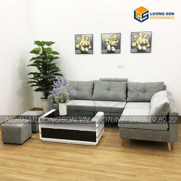 [Freeship HN] Sofa góc nỉ hiện đại – SFG21