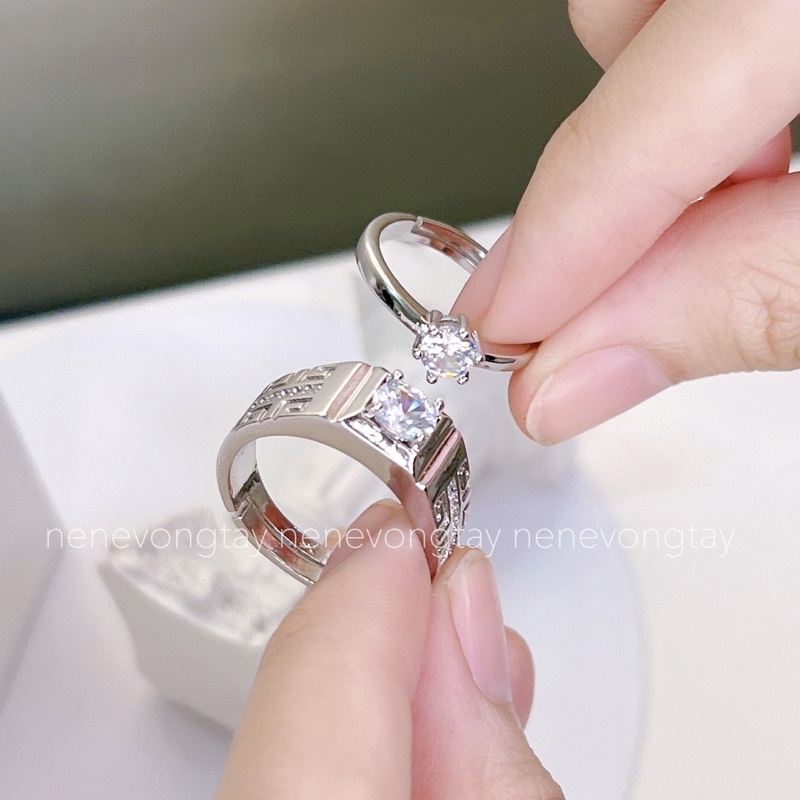 Nhẫn đôi FREESIZE 4 mẫu