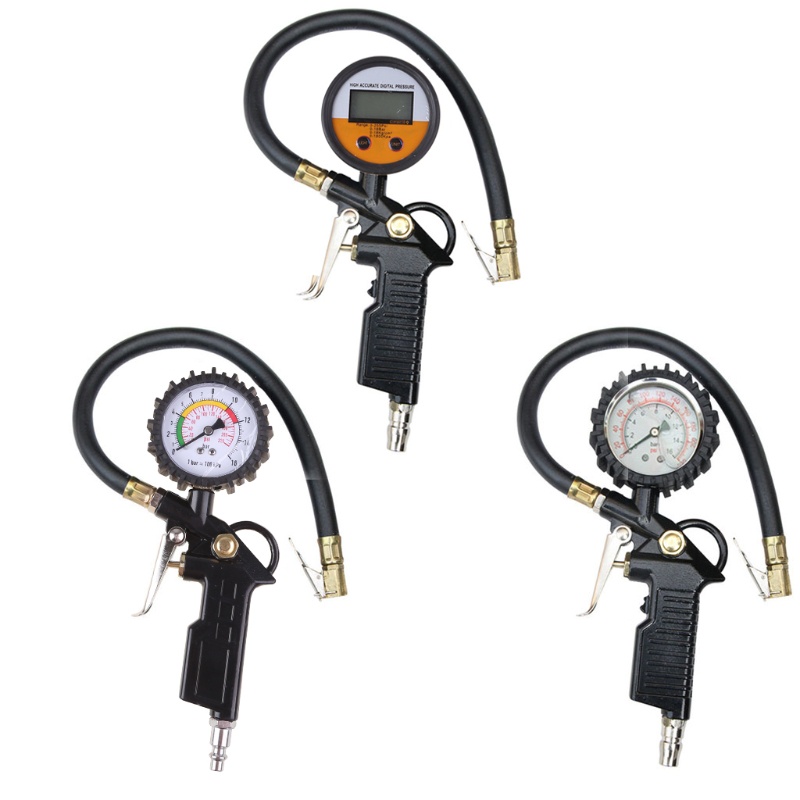 Đồng Hồ Đo Áp Suất Lốp Xe Hơi / Xe Máy 220psi Chuyên Dụng