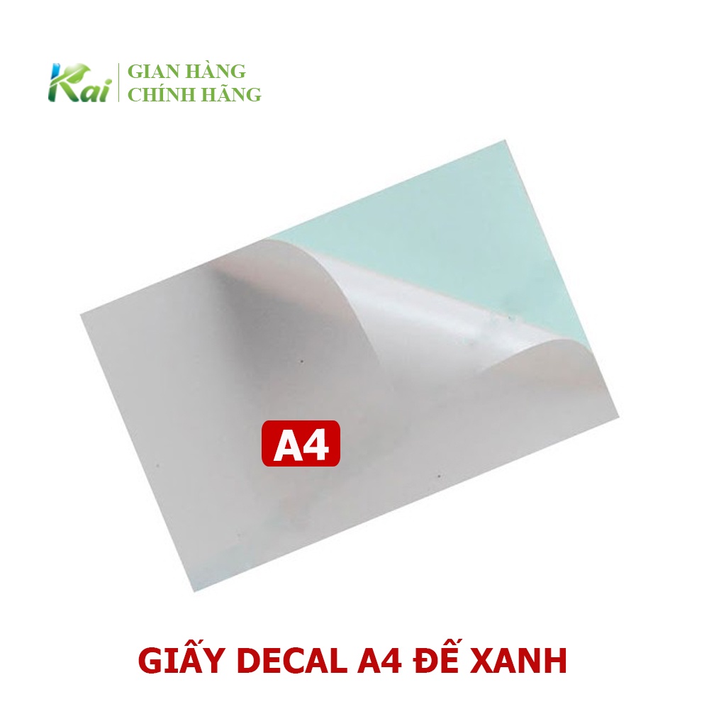 [GIAO NHANH] GIẤY DECAL KHỔ A4, XẤP 100 TỜ, ĐẾ XANH hoặc ĐẾ VÀNG, GIÁ SỈ, HÀNG CHẤT LƯỢNG