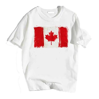 Sale- áo thun unisex cotton - lá cờ canada