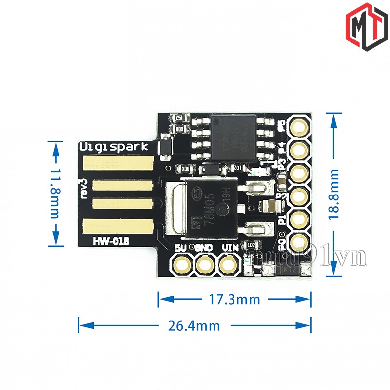 Mạch Arduino ATTiny85 USB Digispark | WebRaoVat - webraovat.net.vn